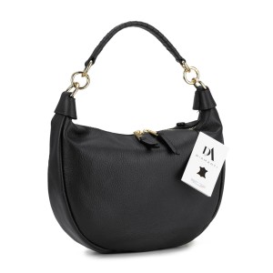 Geanta dama de umar din piele naturala DiAmanti Luna Neagra